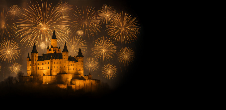 Des feux d'artifice en plein centre